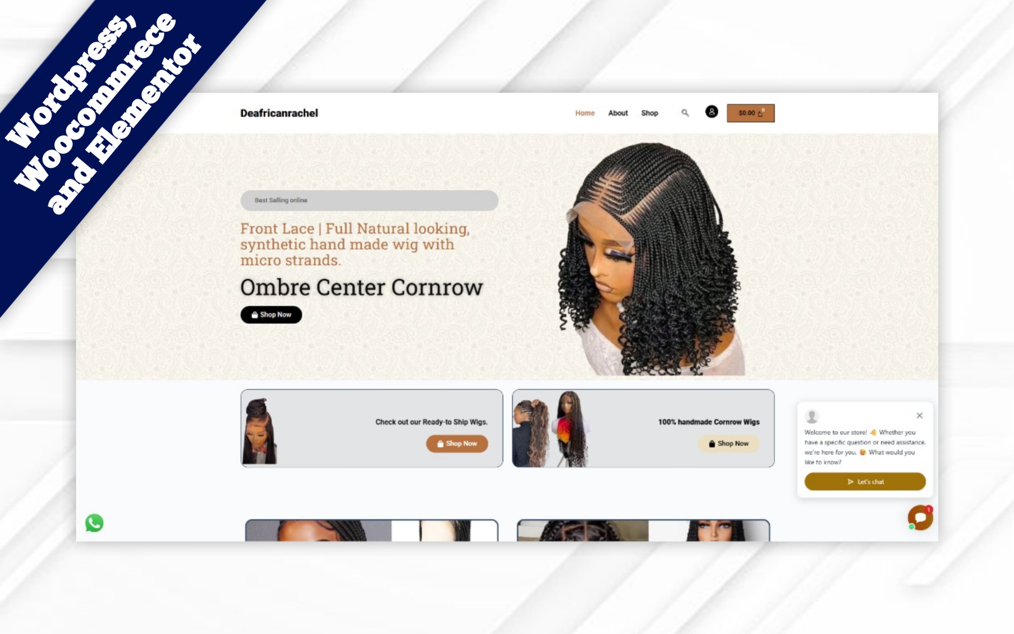 Deafricanrachel Woman hair  Website